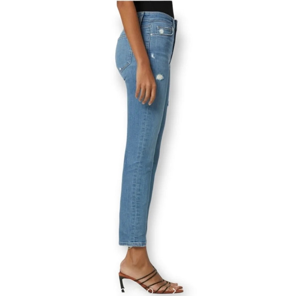 Joe's Jeans Rosalia Boyfriend High Rise Jeans Ankle Light Distressing 29 (8) - Picture 8 of 16